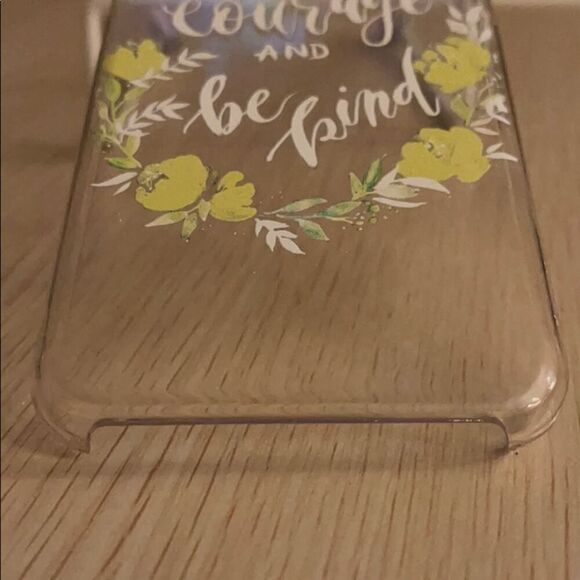 iPhone X/XS plastic snapon case flowers w/ cable - Picture 3 of 5